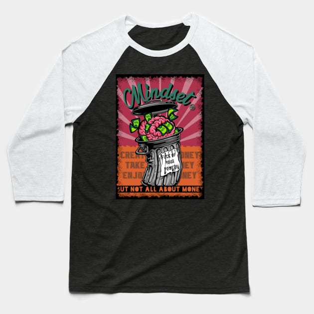 Sanskara (Mindset Theme - not all about money) Baseball T-Shirt by Anggaraekkys